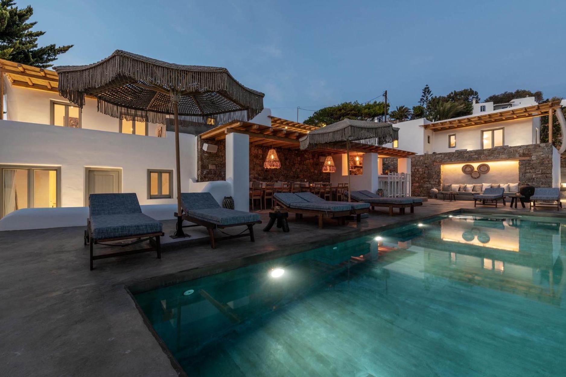 Trinity Mykonos - Beachfront Villa Platys Gialos  Exterior photo