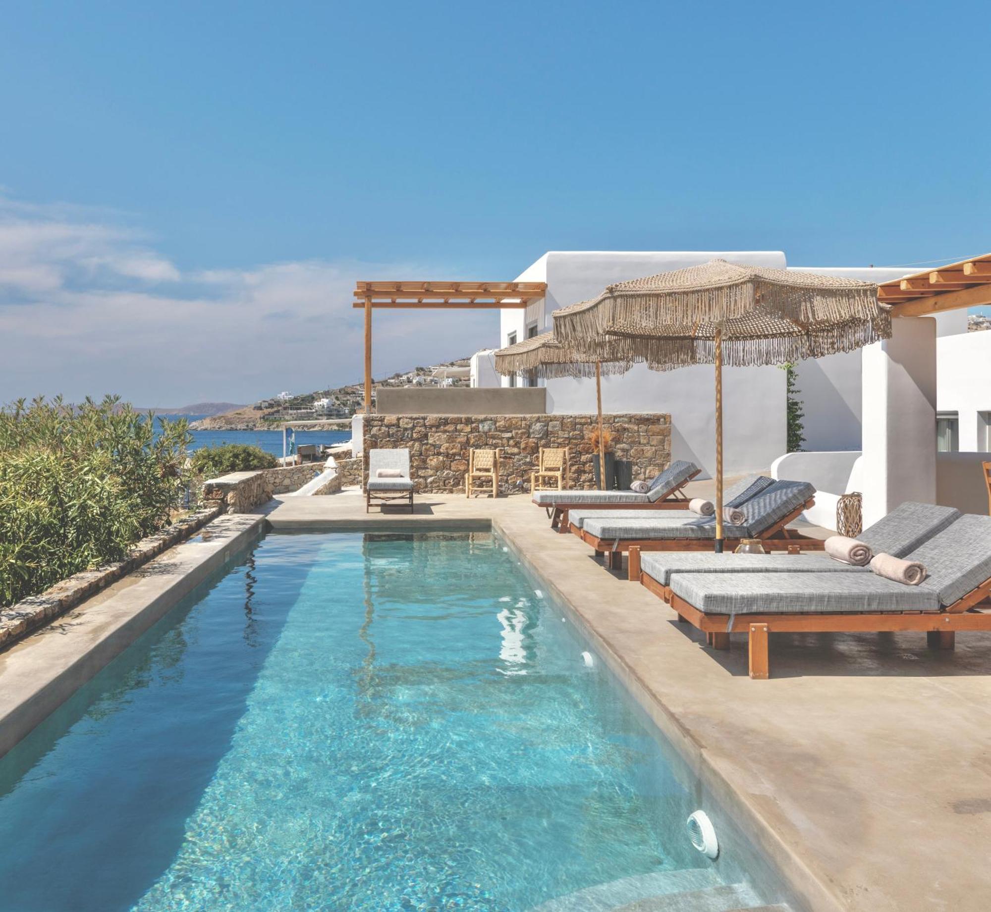 Trinity Mykonos - Beachfront Villa Platys Gialos  Exterior photo